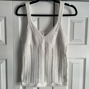 Abercrombie & Fitch White Knit Camisole